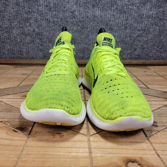 Nike Free RN Flyknit Womens 7 Volt Running Shoes Sneakers Olympic Medal Stand - Picture 4 of 11